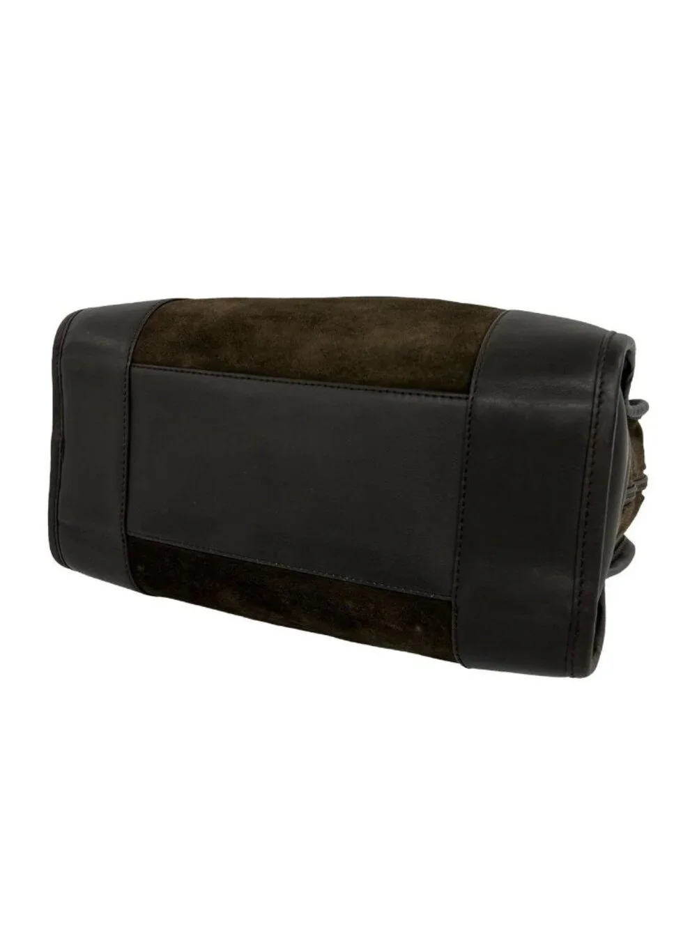 Loewe Vintage Amazona 28 Anagram Suede Leather Mini Boston Bag Brown